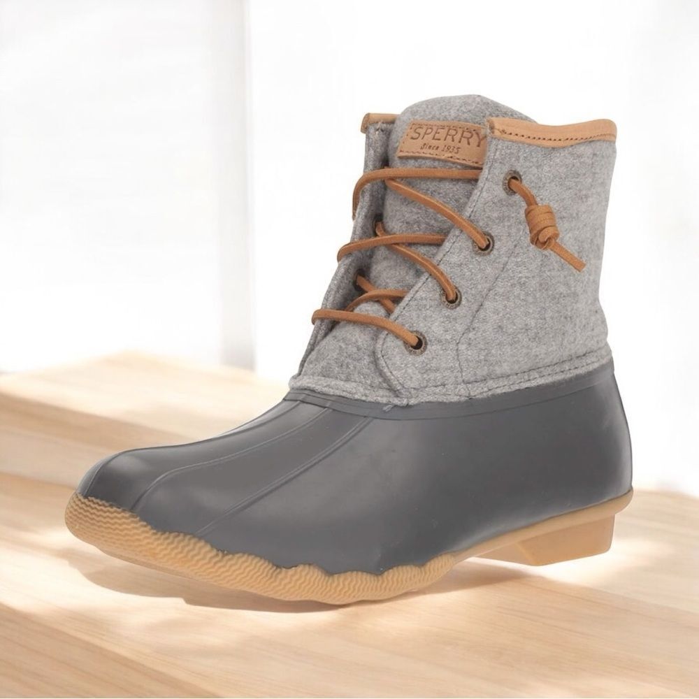 Sperry Womens Saltwater Emboss Wool Boots Sz 11